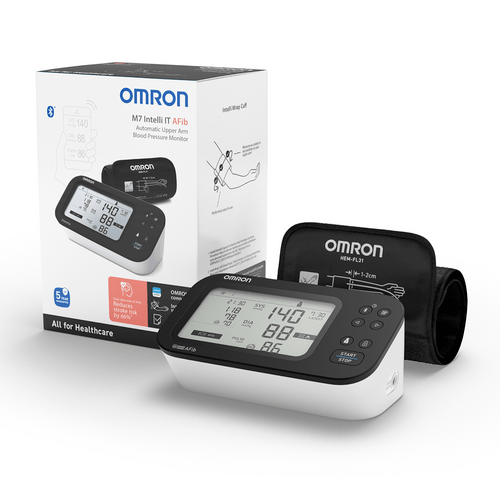 Omron M7 Intelli IT AFib Blood Pressure Monitor, HEM-7380T1-EBK
